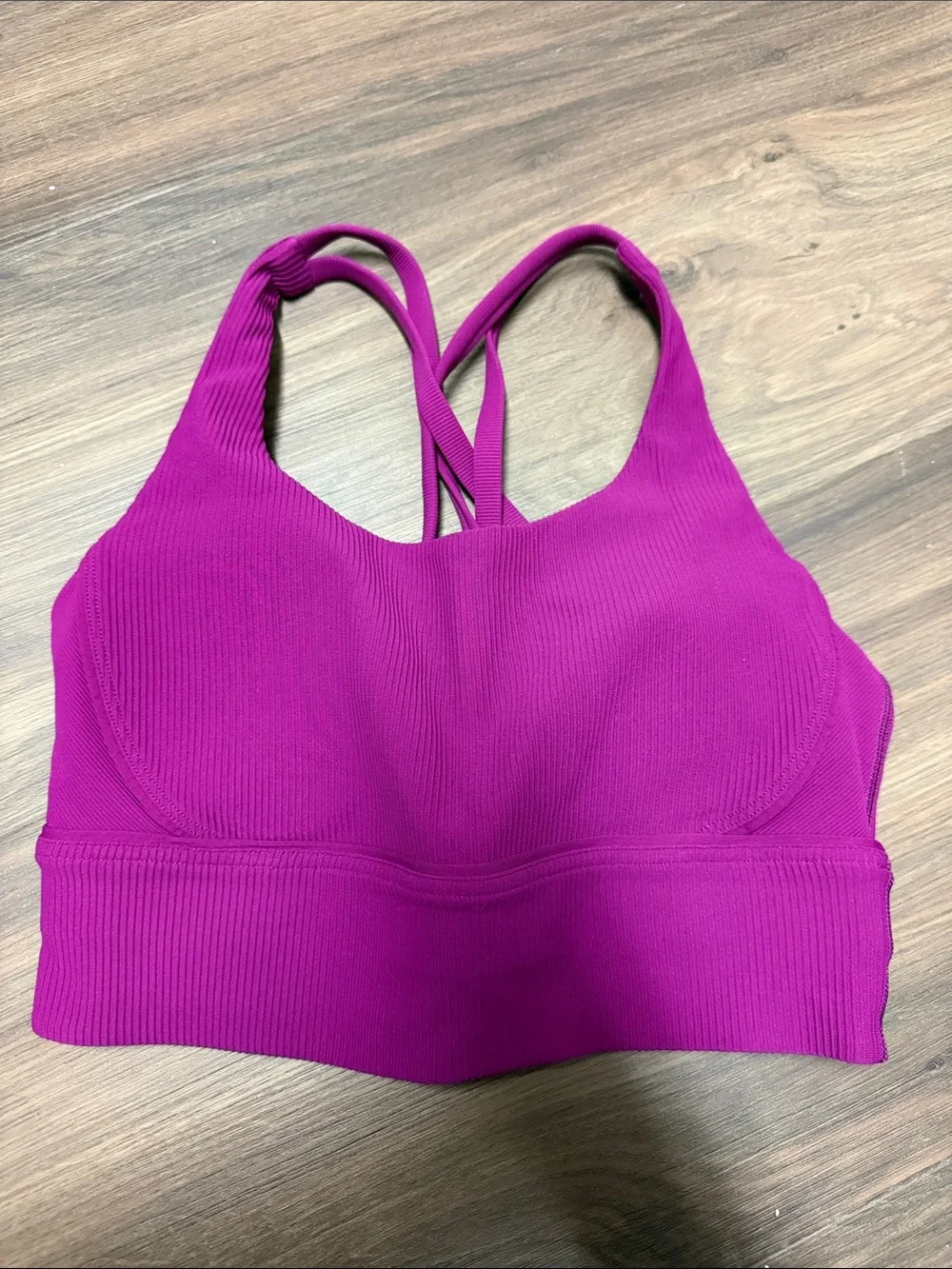 lululemon athletica Ribbed Double-Strap Sports Bra - Magenta